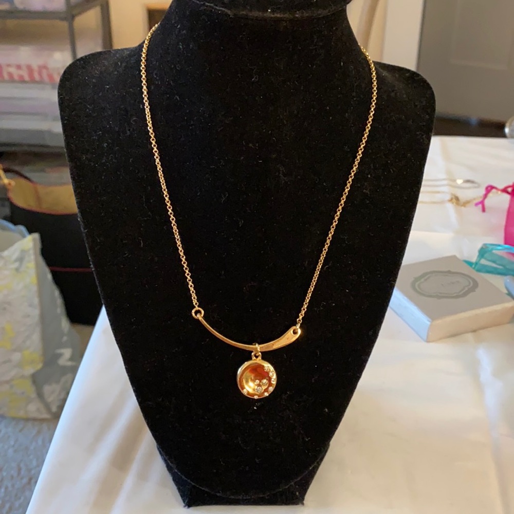 Robert Lee Morris Gold Tone necklac w/ gypsy set D